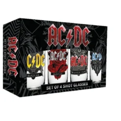 AC/DC Schnapsgläser 4er-Pack Black Ice