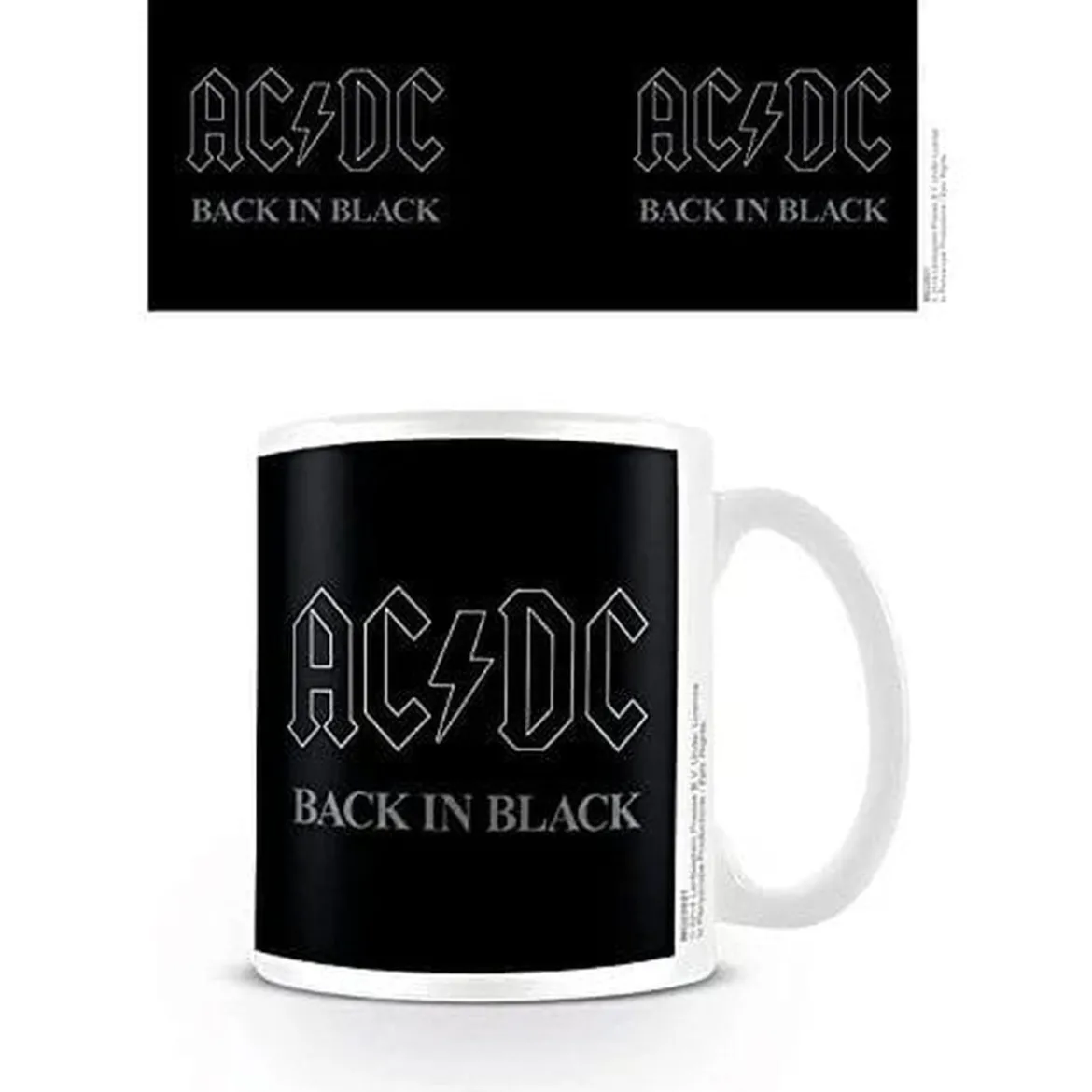 AC/DC Tasse Back in Black