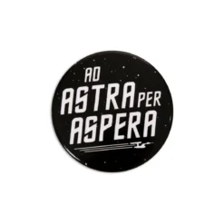 Ad Astra Per Aspera Button für Star Trek Fans