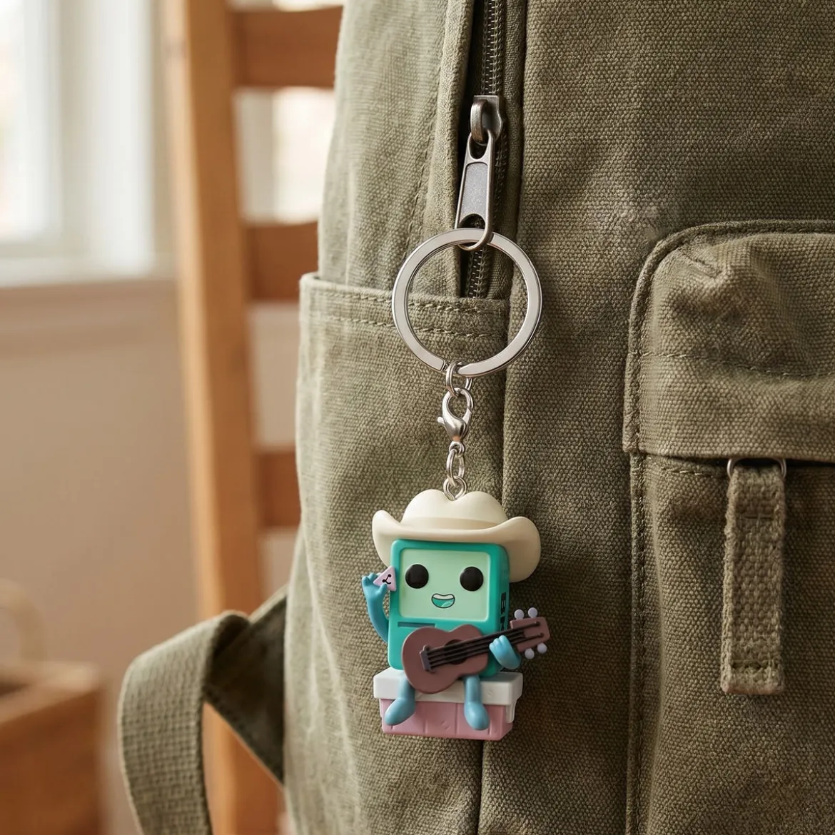 Adventure Time - Cowboy BMO mit Gitarre Funko Pop Schlüsselanhänger