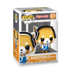 Aggretsuko mit Kopfhörer Funko Pop Figur