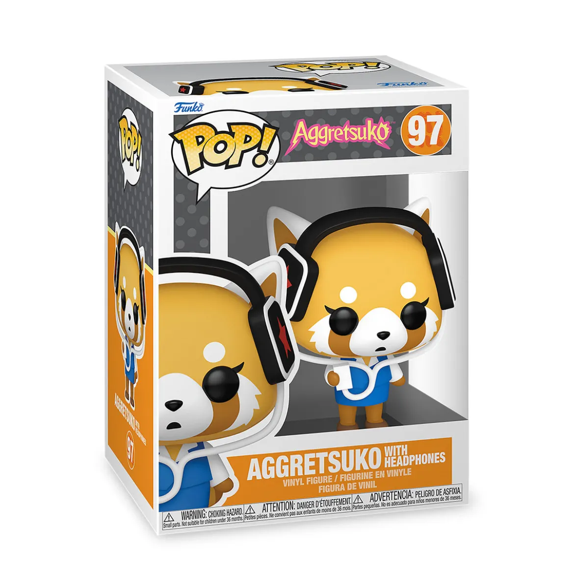 Aggretsuko mit Kopfhörer Funko Pop Figur
