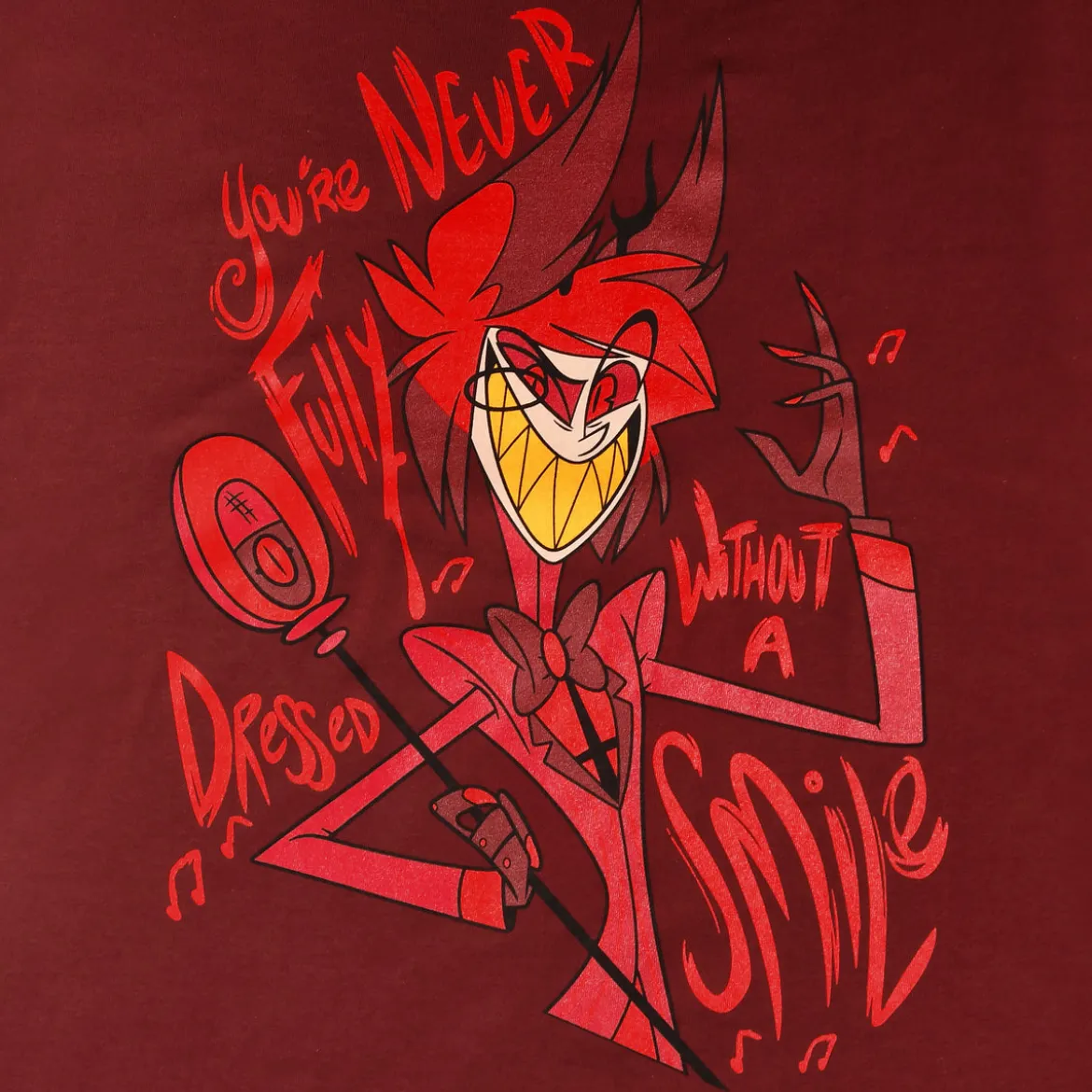 Alastor T-Shirt für Hazbin Hotel Fans rot