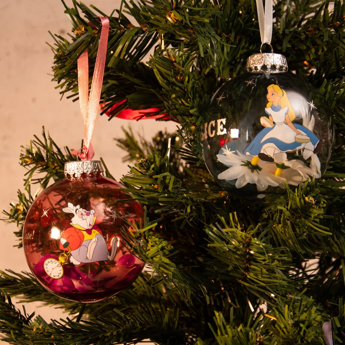 Alice im Wunderland - Characters Weihnachtsbaumkugeln 7tlg