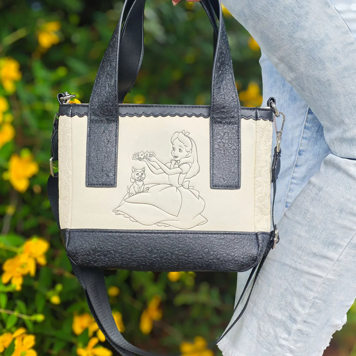 Alice im Wunderland - Floral Mini Crossbody Tasche