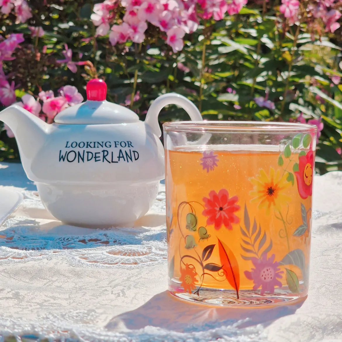 Alice im Wunderland - Flower Gläser 2er Set