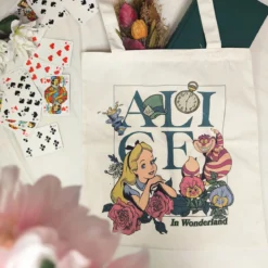 Alice im Wunderland - Flower Jutebeutel