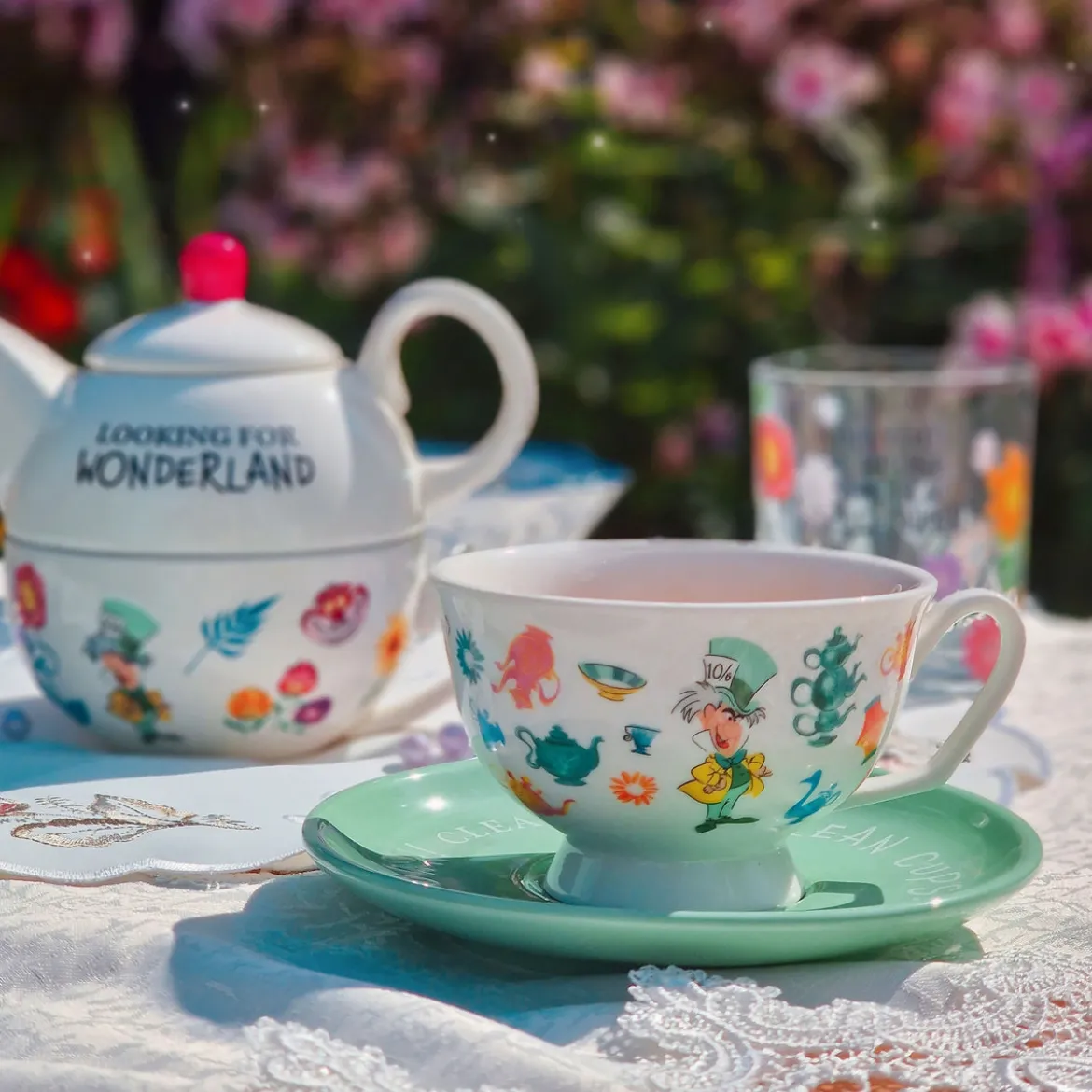 Alice im Wunderland - Hutmacher Tasse mit Teller