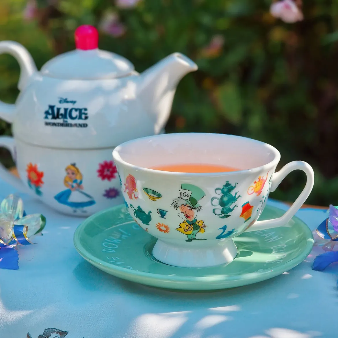 Alice im Wunderland - Hutmacher Tasse mit Teller