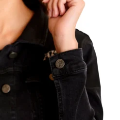 Alice im Wunderland - Jeansjacke Damen schwarz