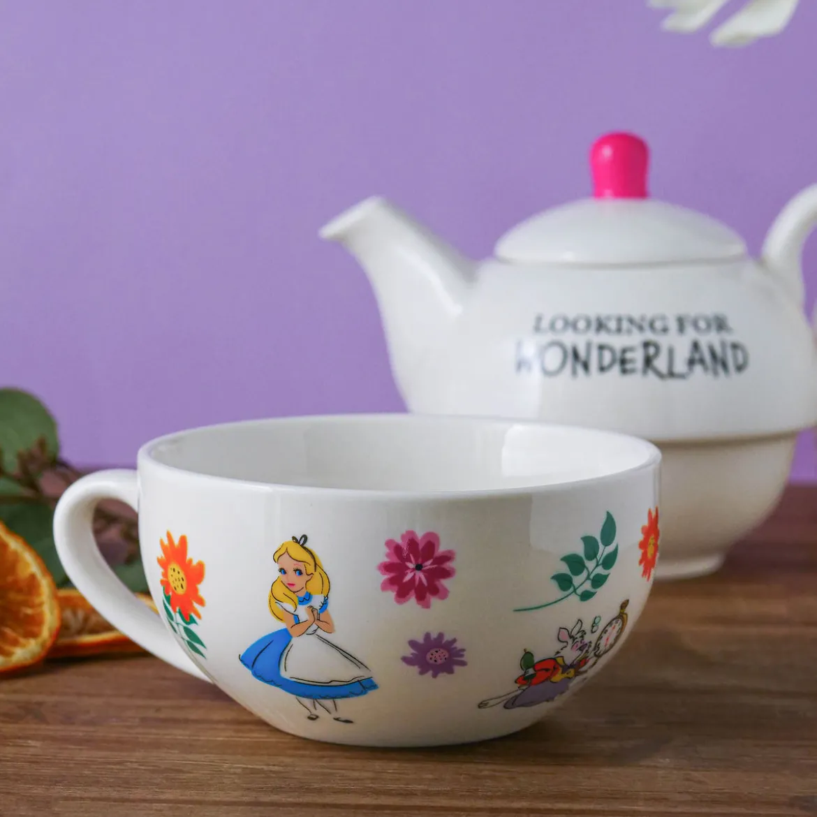 Alice im Wunderland - Looking For Wonderland Teekanne mit Tasse