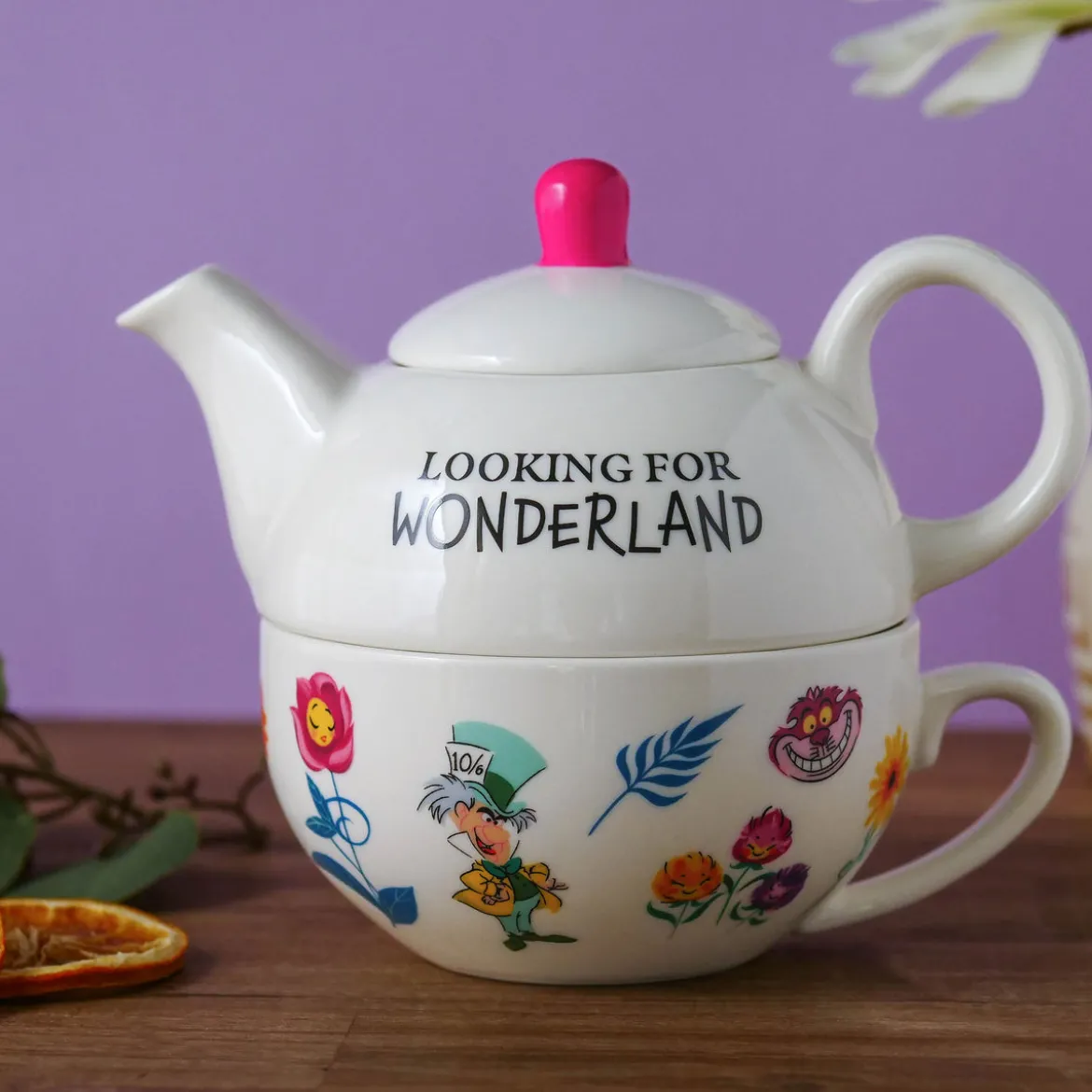 Alice im Wunderland - Looking For Wonderland Teekanne mit Tasse