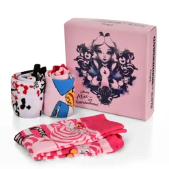 Alice im Wunderland Socken 3er Set