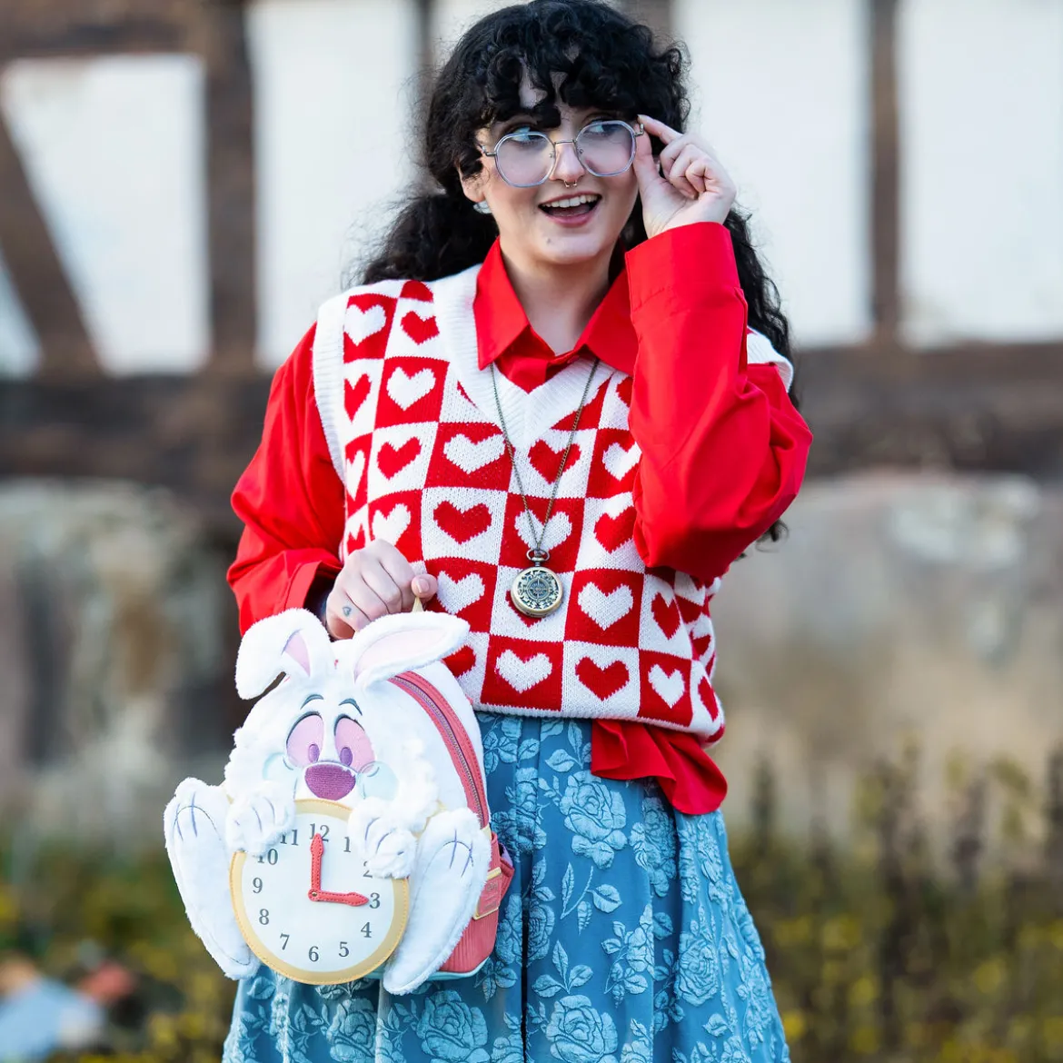 Alice im Wunderland - Weißer Hase Mini Rucksack