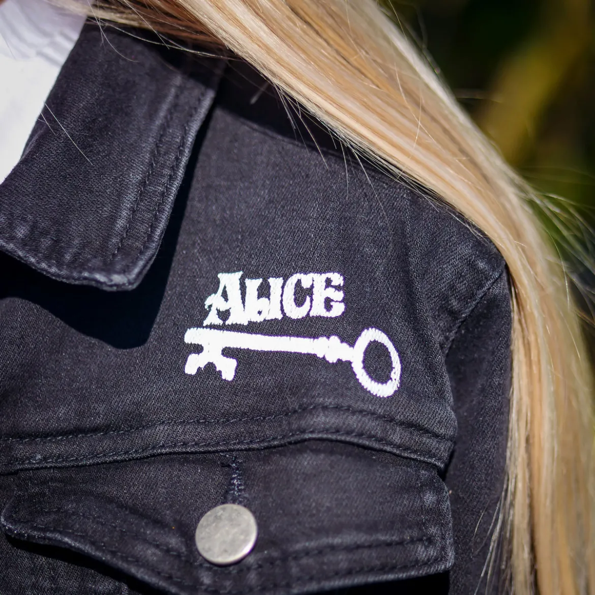 Alice im Wunderland - World Of My Own Jeansjacke Damen schwarz