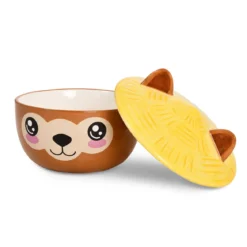 Alpaka Kawaii Schale mit Deckel für Anime Fans