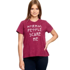 American Horror Story - Normal People Scare Me T-Shirt Damen rot