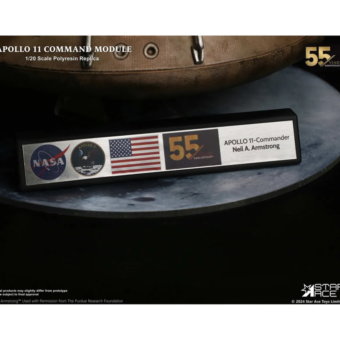 Apollo 11 Replik 1/20 Command Module (DX) 20 cm
