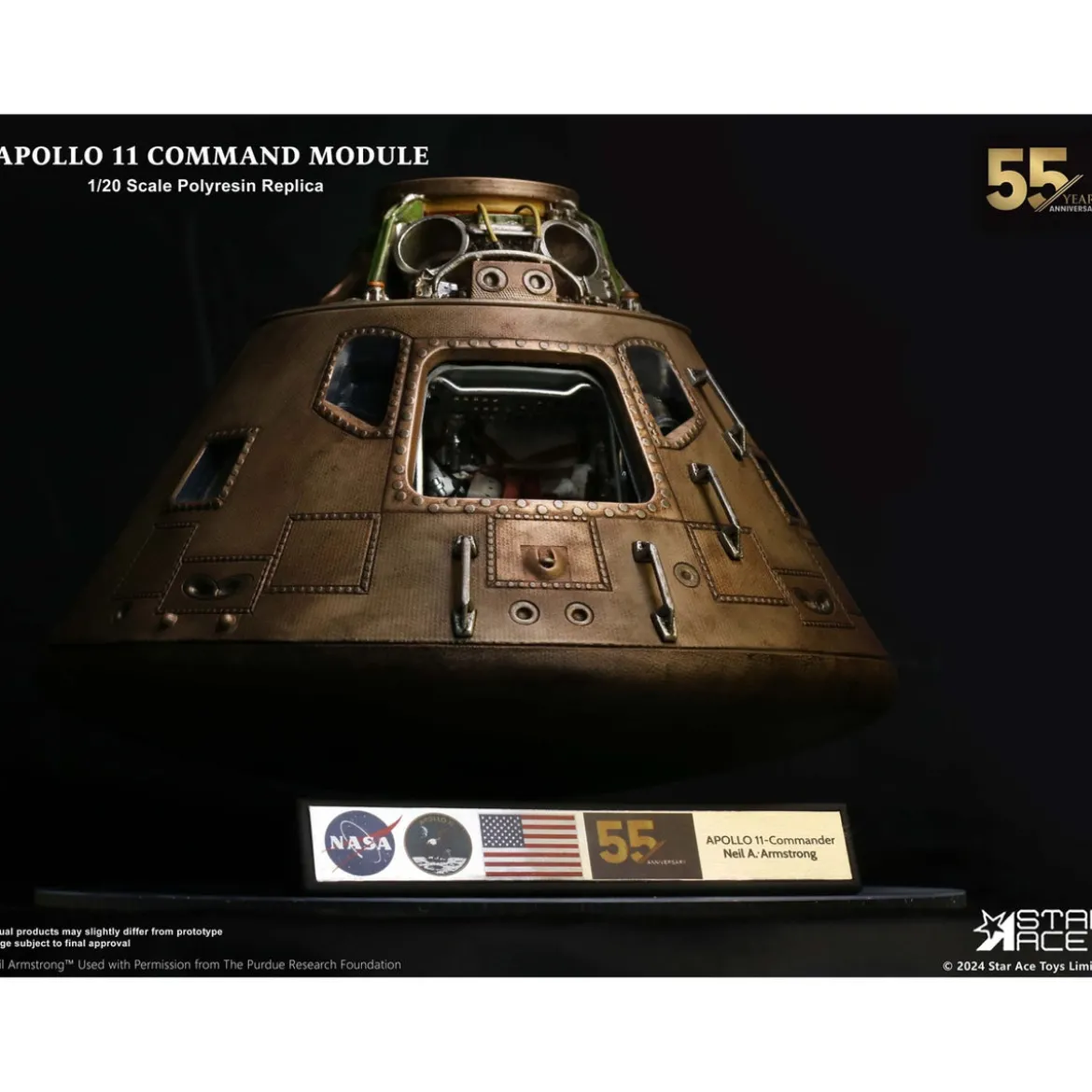 Apollo 11 Replik 1/20 Command Module (DX) 20 cm
