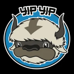 Appa Yip Yip T-Shirt für Avatar Fans schwarz