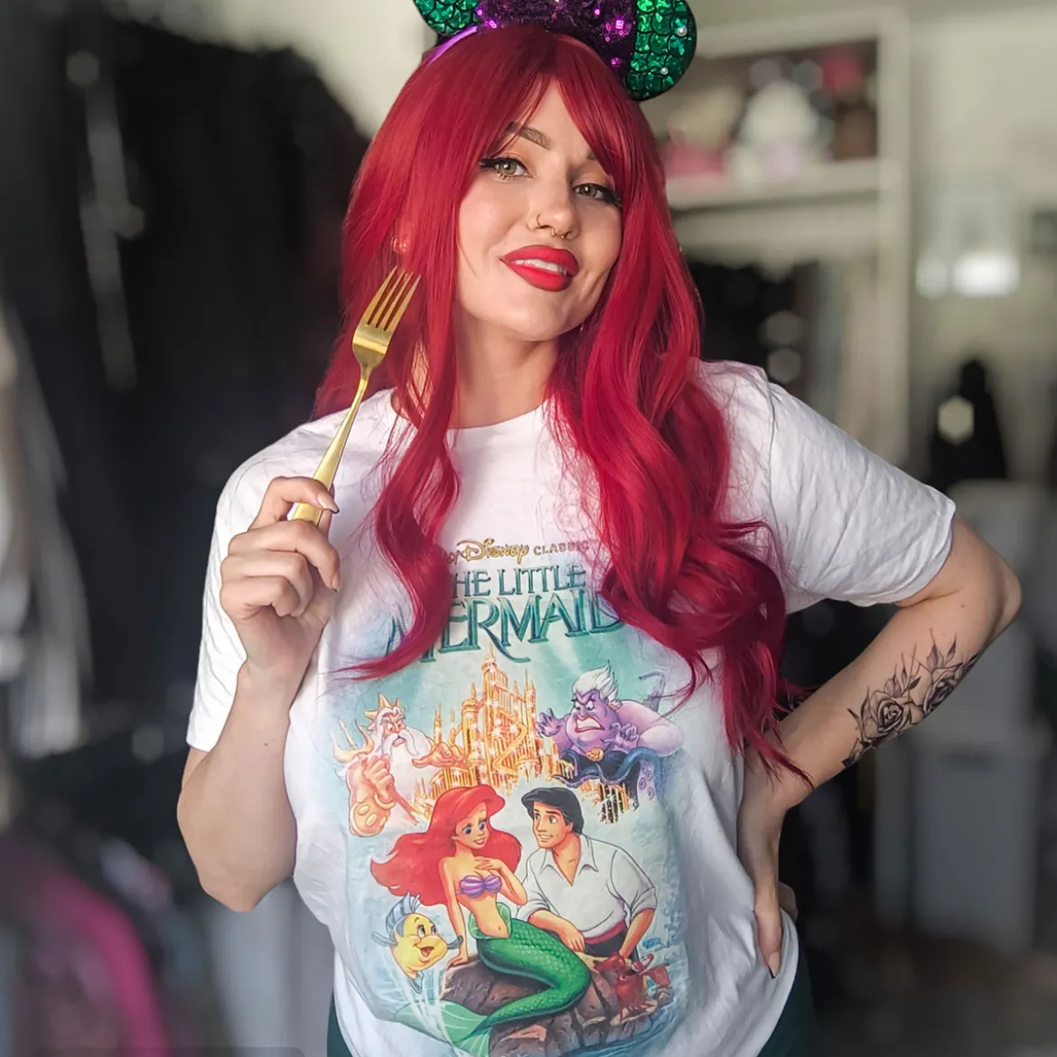 Arielle - Classic Poster T-Shirt weiß