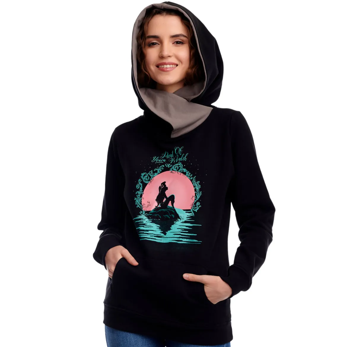 Arielle - Part of Your World Hoodie Damen schwarz