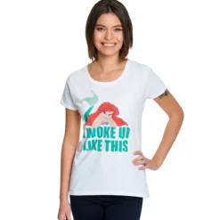 Arielle - Woke Up Like This T-Shirt Damen weiß