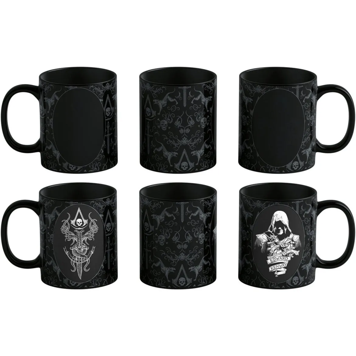 Assassin's Creed Black Flag Resynced Tasse mit Thermoeffekt