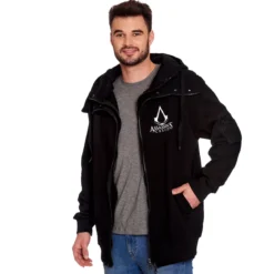 Assassins Creed - Logo Kapuzenjacke doppellagig schwarz