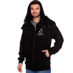 Assassins Creed - Logo Kapuzenjacke doppellagig schwarz