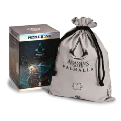 Assassin's Creed Valhalla - Eivor Puzzle mit Logo Stoffbeutel