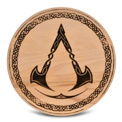 Assassin's Creed - Valhalla Logo Schneidebrett Buche