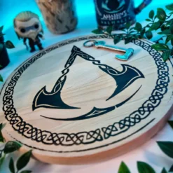 Assassin's Creed - Valhalla Logo Schneidebrett Buche