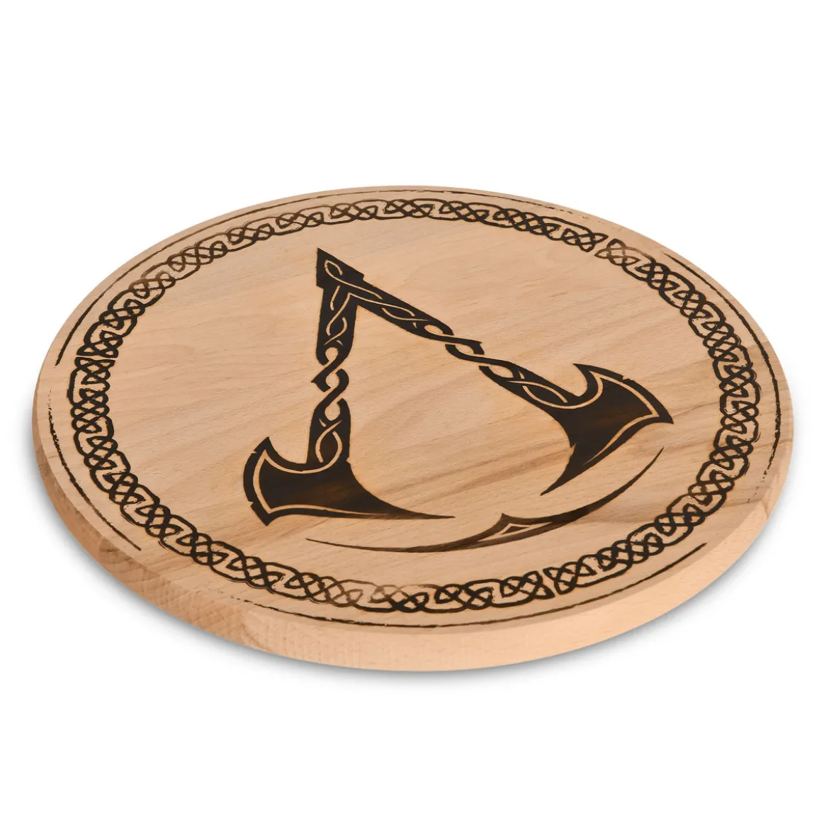 Assassin's Creed - Valhalla Logo Schneidebrett Buche