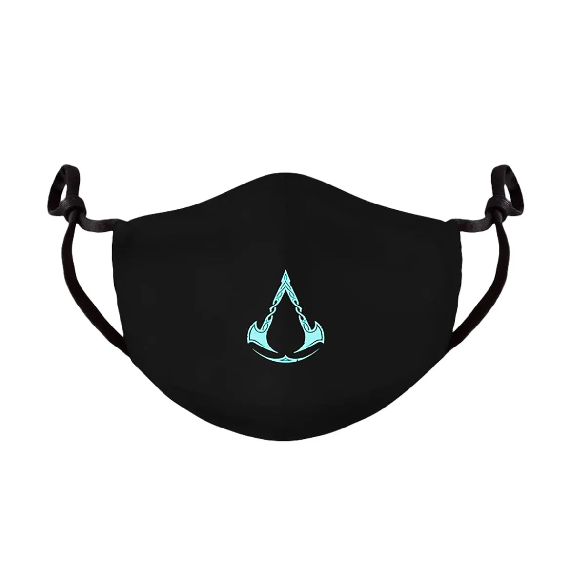 Assassin's Creed - Valhalla Logo Gesichtsmaske schwarz