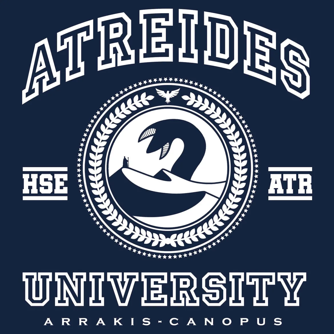 Atreides University T-Shirt für Dune Fans blau
