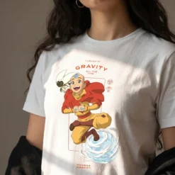 Avatar - Aang Laugh at Gravity T-Shirt weiß