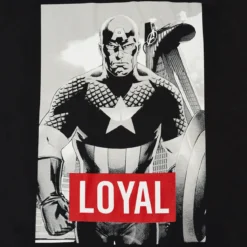Avengers - Captain America Loyal T-Shirt schwarz