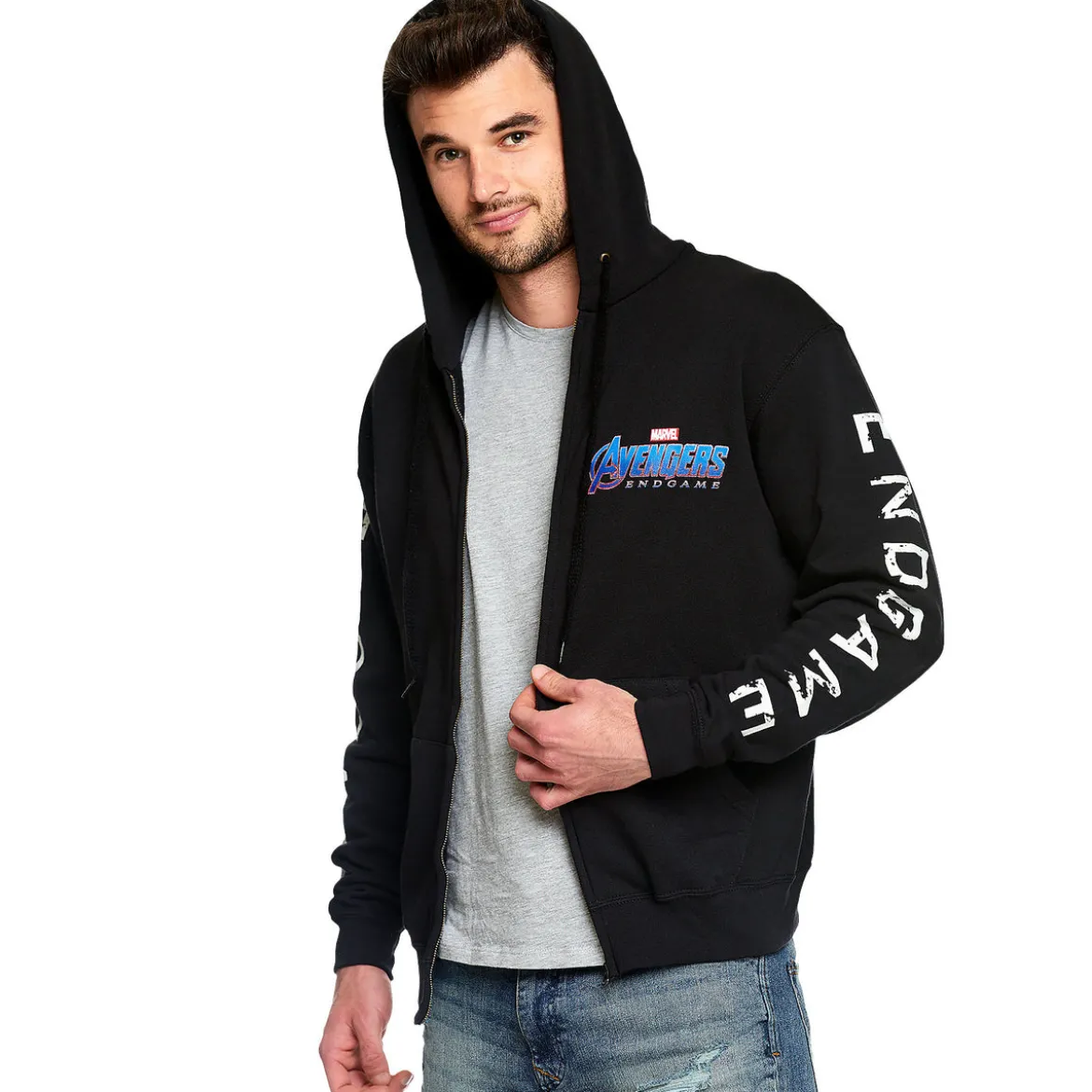 Avengers - Endgame Logo Kapuzenjacke schwarz