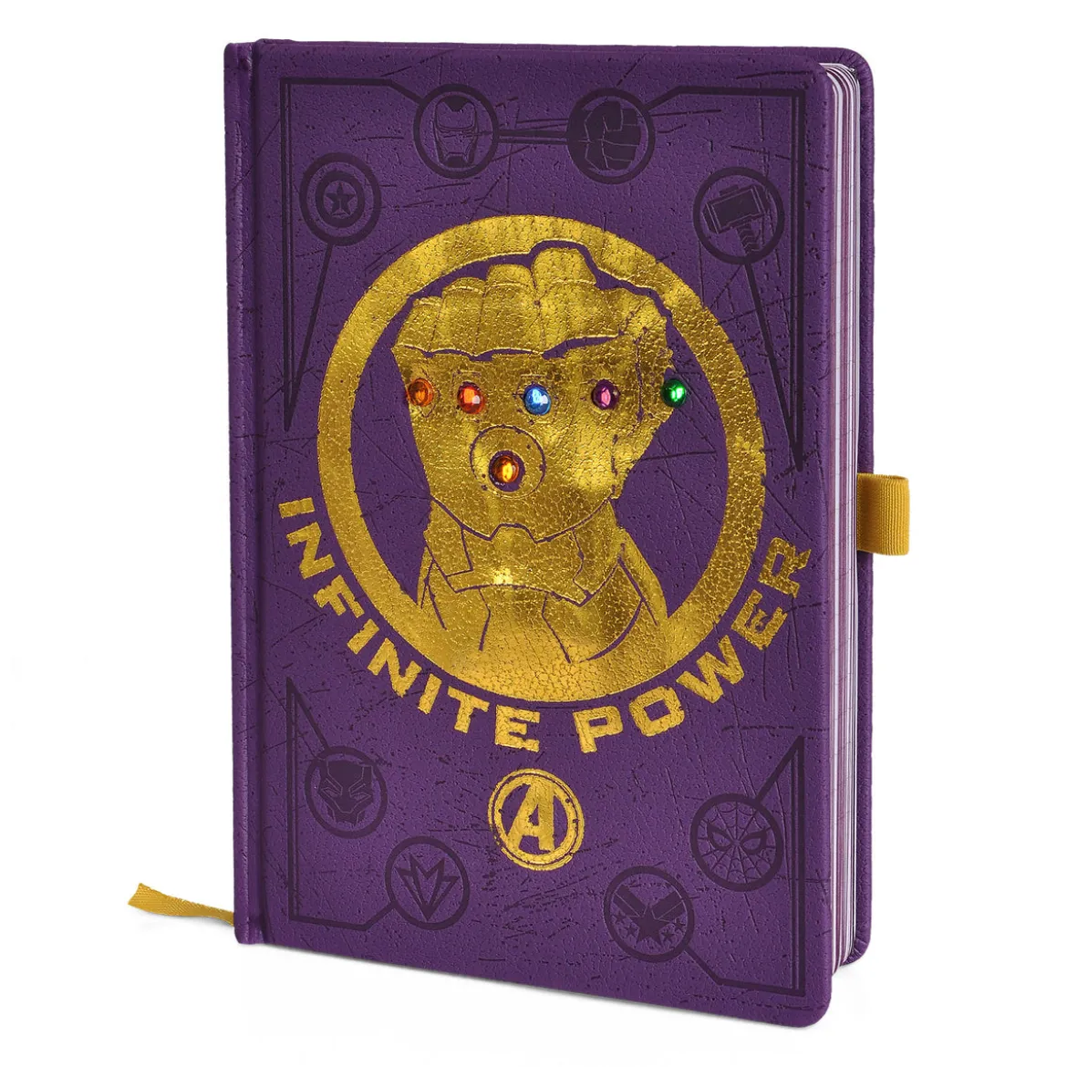 Avengers - Infinity Gauntlet Premium Notizbuch A5 mit Leuchteffekt