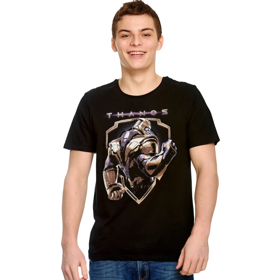 Avengers - Thanos Crest T-Shirt schwarz