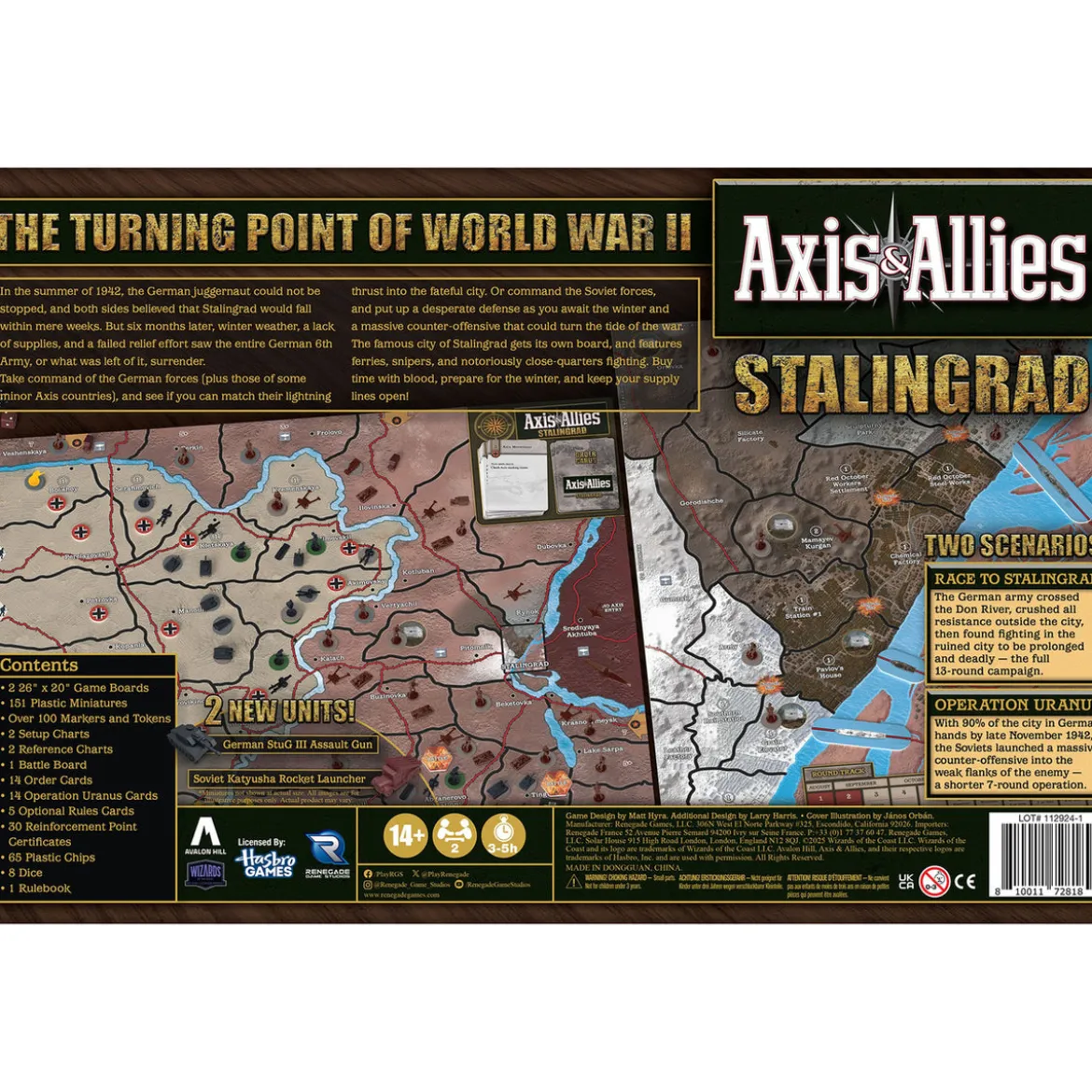 Axis & Allies Brettspiel Stalingrad *Englische Version*