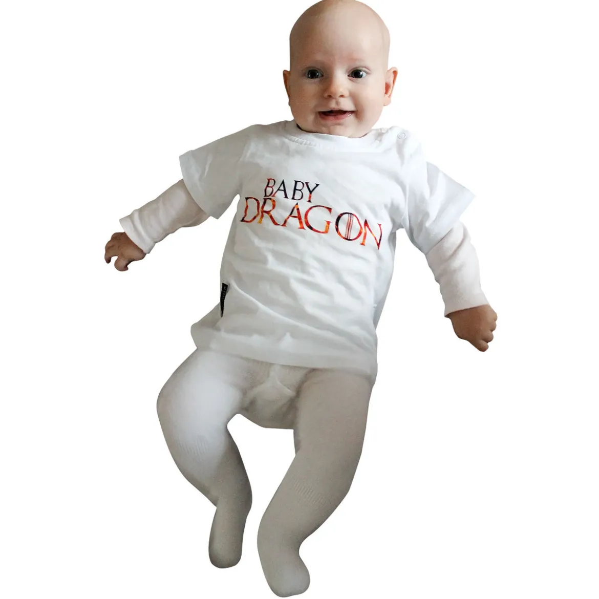 Baby Dragon - Kinder T-Shirt weiß