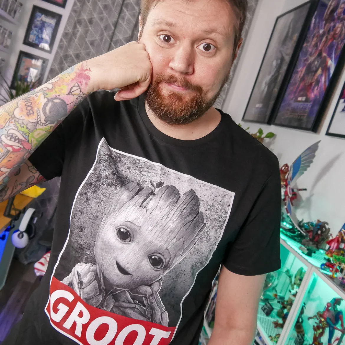 Baby Groot T-Shirt schwarz - Marvel