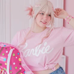 Barbie - Logo T-Shirt rosa