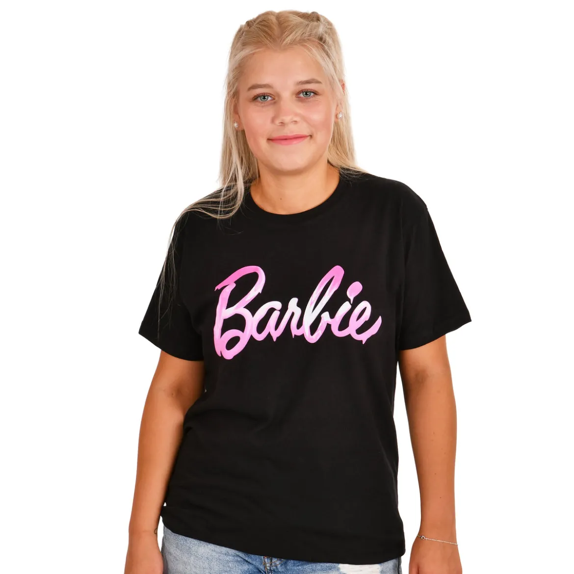 Barbie - Melted Logo T-Shirt schwarz