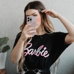 Barbie - Melted Logo T-Shirt schwarz