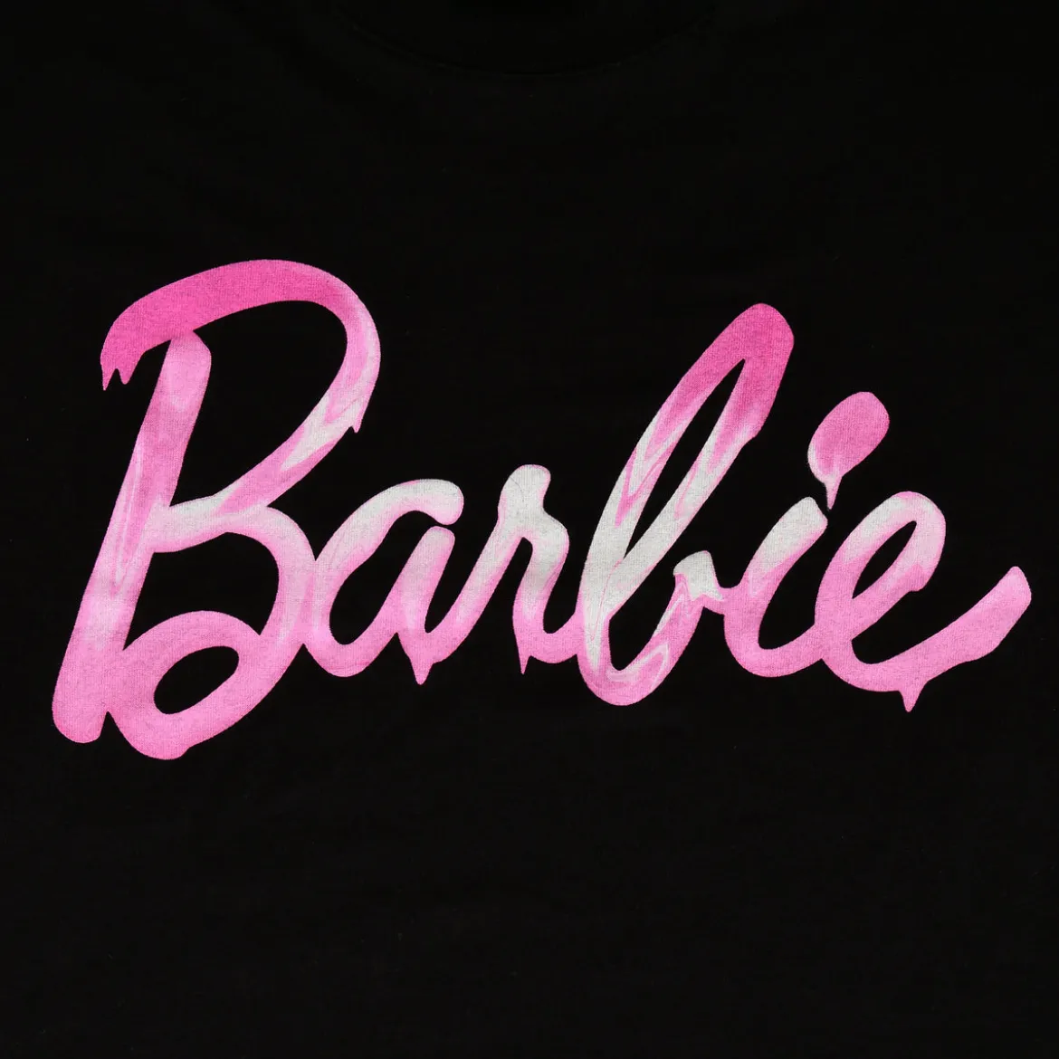 Barbie - Melted Logo T-Shirt schwarz