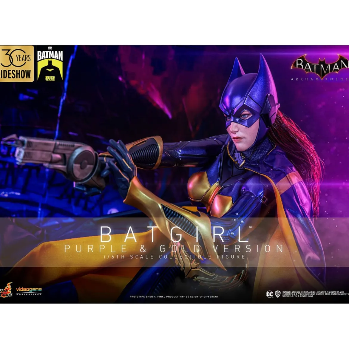Batman Arkham Knight Videogame Masterpiece Actionfigur 1/6 Batgirl (Purple and Gold Version) Exclusive 30 cm