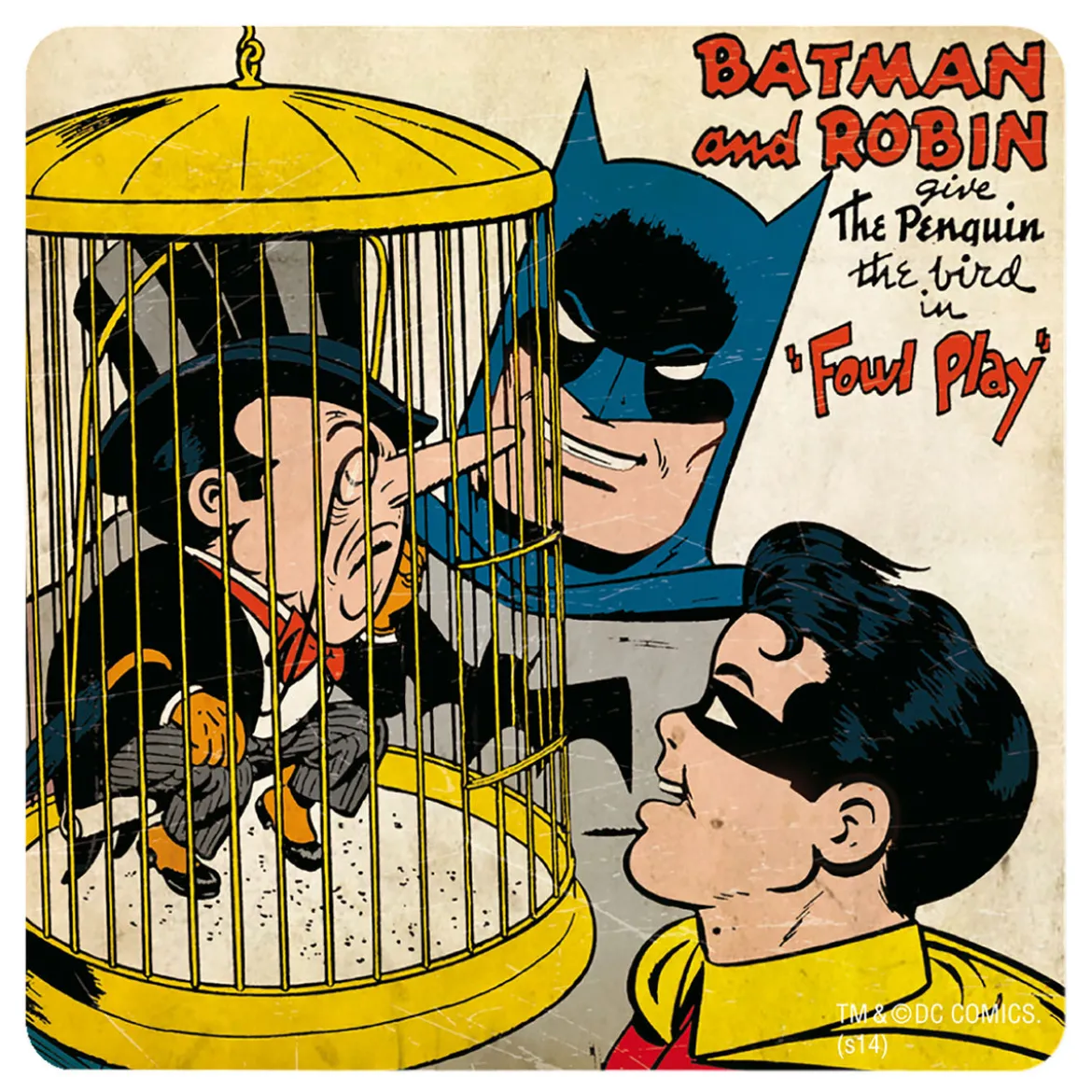 Batman - Comic Untersetzer 6er Set